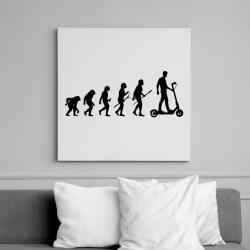printfashion Roller evolúció - Vászonkép - Fehér (13819300)