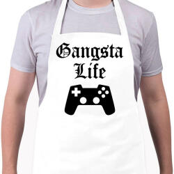 printfashion Gangsta Life - Kötény - Fehér (4901670)