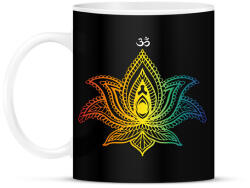 printfashion Indiai virág - Bögre - Fekete (7634785)