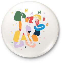 printfashion Mambo - Kitűző, hűtőmágnes - Fehér (7677983)