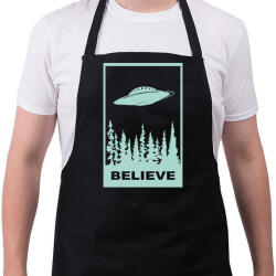 printfashion Believe - Kötény - Fekete (8751126)