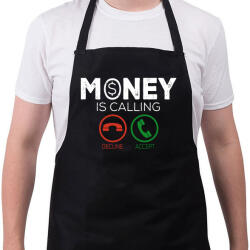 printfashion Money is callin - Kötény - Fekete (4932720)