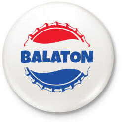 printfashion BALATON - Kitűző, hűtőmágnes - Fehér (9974709)