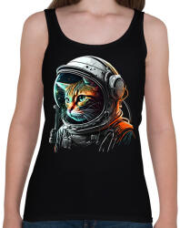 printfashion Space Cat - Női atléta - Fekete (13117182)