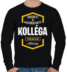 printfashion Kolléga prémium minőség - Férfi pulóver - Fekete (1441205)
