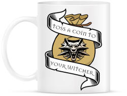 printfashion Toss a coin to your Witcher - Bögre - Fehér (2688533)