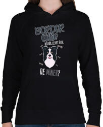 printfashion Lehet élni, de minek? - Border Collie - Női kapucnis pulóver - Fekete (5457207)