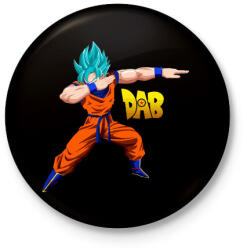 printfashion Dabbing Dragon Ball - Kitűző, hűtőmágnes - Fekete (3095578)