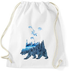 printfashion wild life - Sportzsák, Tornazsák - Fehér (3786721)