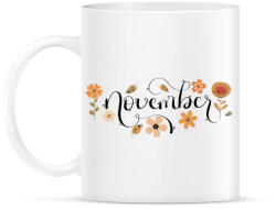 printfashion November - Bögre - Fehér (3675250)