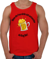 printfashion elcserélném2 - Férfi atléta - Piros (1359137)