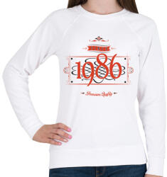 printfashion since-1986-red-black - Női pulóver - Fehér (531056)