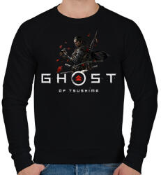 printfashion Ghost of Tsushima - Férfi pulóver - Fekete (2745840)