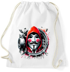printfashion A nagy pénzrablás - La casa de papel - Sportzsák, Tornazsák - Fehér (15385969)
