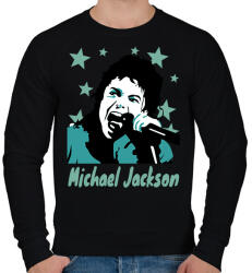 printfashion michael jackson drawn - Férfi pulóver - Fekete (14628385)