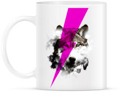 printfashion Wolf rocks - Bögre - Fehér (788817)