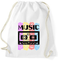 printfashion MUSIC - Sportzsák, Tornazsák - Fehér (1982875)