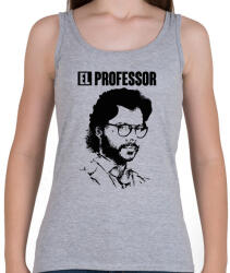 printfashion A nagy pénzrablás - EL PROFESSOR - Női atléta - Sport szürke (5344411)