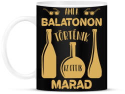 printfashion Ami a Balatonon történik - Bögre - Fekete (7347613)