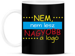 printfashion Nagyobb logó - Bögre - Fekete (12692379)