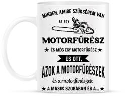 printfashion Motorfűrész / Favágó - Bögre - Fehér (5757939)