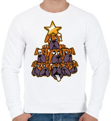 printfashion Karácsoyi - kutya-fa - Férfi pulóver - Fehér (5723511)