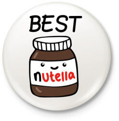 printfashion Best Friends - Nutellás kenyér 1 - Kitűző, hűtőmágnes - Fehér (3076989)