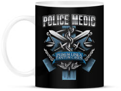 printfashion Police Medic - Bögre - Fekete (857871)