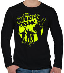 printfashion The Walking Drunk - Férfi hosszú ujjú póló - Fekete (951441)