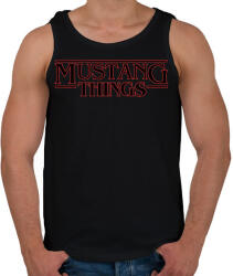 printfashion Mustang Things - Férfi atléta - Fekete (2248393)