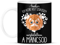 printfashion Megtaláltam a mancsod - Macska - Bögre - Fekete (5454814)