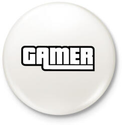 printfashion Gamer GTA style - Kitűző, hűtőmágnes - Fehér (3078790)