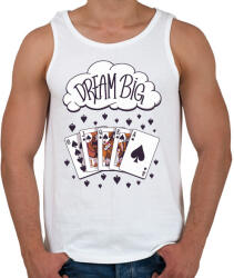 printfashion Dream big - ámodj nagyot - Férfi atléta - Fehér (5501078)