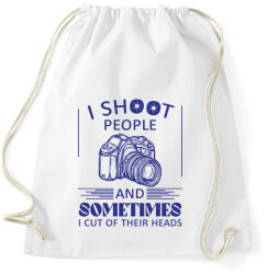 printfashion I shoot people - Sportzsák, Tornazsák - Fehér (7258840)