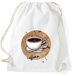 printfashion Kávé szeretettel - Sportzsák, Tornazsák - Fehér (2676253)