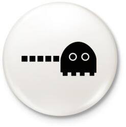 printfashion Pac-man - páros - Kitűző, hűtőmágnes - Fehér (6999824)