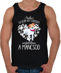 printfashion Megtaláltam a mancsod - Jack Russel Terrier - Férfi atléta - Fekete (5454991)