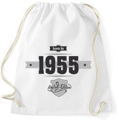 printfashion born-in-1955-(dark&lightgrey) - Sportzsák, Tornazsák - Fehér (469533)