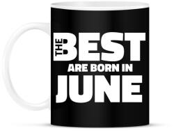printfashion The Best are born in june - Bögre - Fekete (5428354)