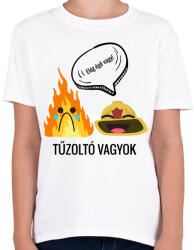 printfashion Tűzoltó - Gyerek póló - Fehér (4045412)