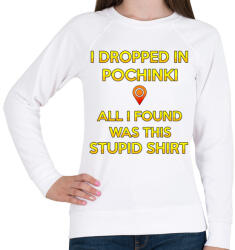 printfashion PUBG - I Dropped in Pochinki - Női pulóver - Fehér (847070)