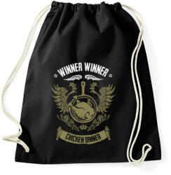 printfashion winner winner chicken dinner - Sportzsák, Tornazsák - Fekete (1171961)