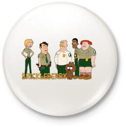 printfashion Brickleberry - Kitűző, hűtőmágnes - Fehér (3082858)