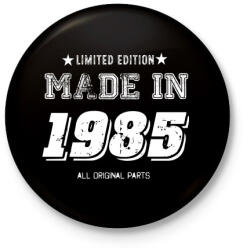 printfashion 1985 - Kitűző, hűtőmágnes - Fekete (4052094)