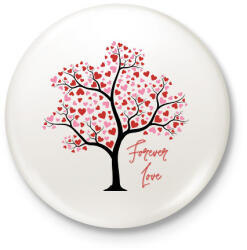 printfashion Forever Love - Kitűző, hűtőmágnes - Fehér (13961845)