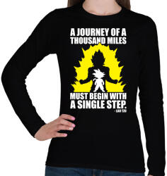 printfashion Dragon Ball - Kezdet - Női hosszú ujjú póló - Fekete (976818)