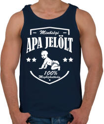 printfashion Minőségi apajelölt - Férfi atléta - Sötétkék (964696)