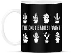 printfashion Only babies - Bögre - Fekete (12956499)