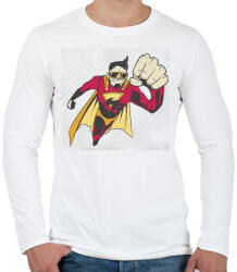 printfashion Szupermenő - szuper - Férfi hosszú ujjú póló - Fehér (4608660)