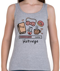 printfashion Hétvége Loading. . . - Női atléta - Sport szürke (16426412)